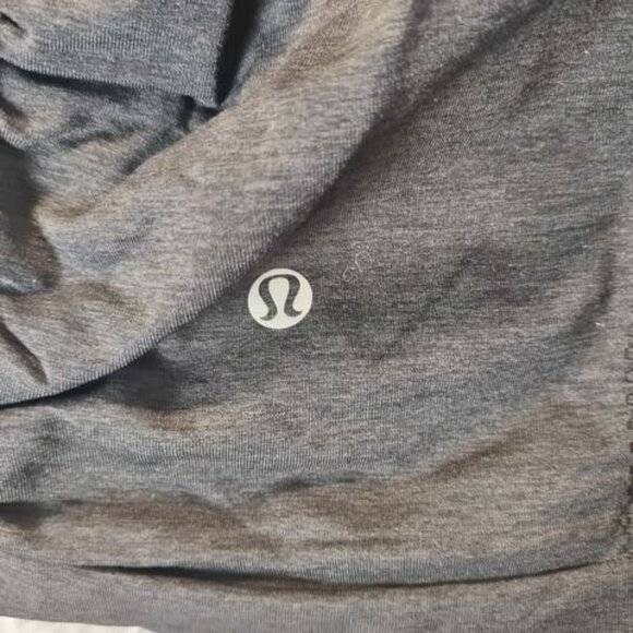 Lululemon Black Ruched Tank Top Women's Built-In Bra Athletic Yoga Breathable - Picture 2 of 8